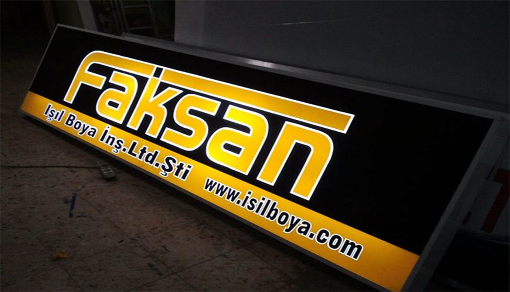 isikli-3 Işıklı Germe Tabela